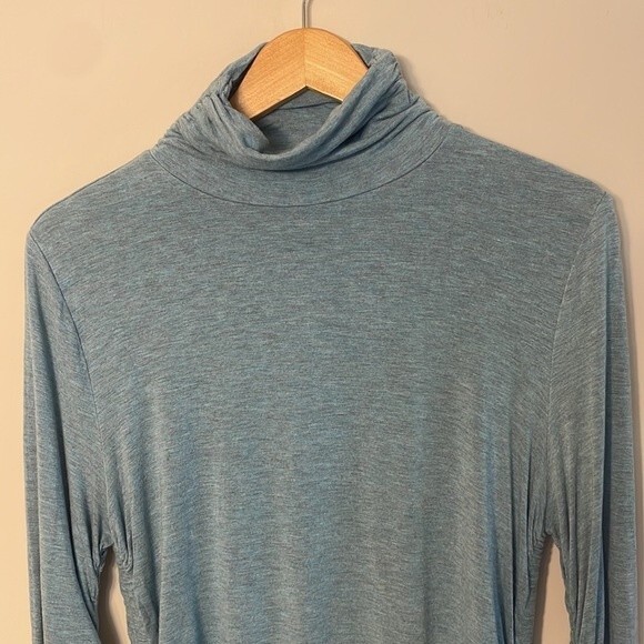 Soft Surroundings Great Shape Turtleneck - Blue Large - Picture 3 of 6